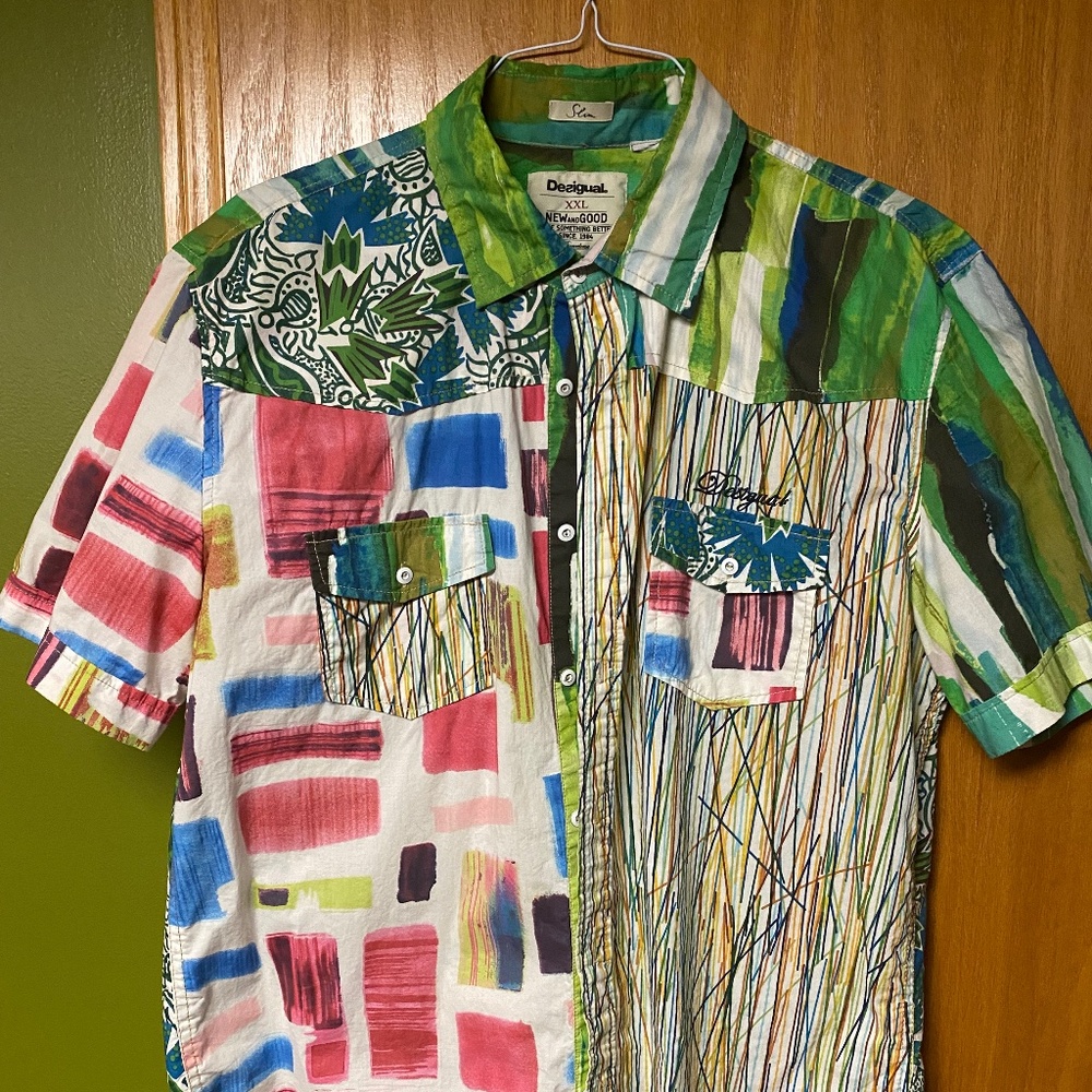 Desigual Men's shirt.  Short sleeve.  XXL.